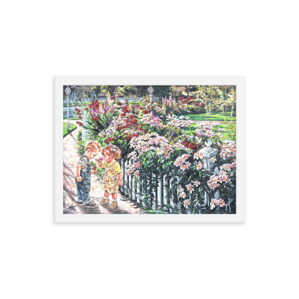 Framed photo paper poster:The Smell Of Summer Flowers
