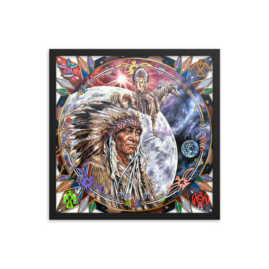 Framed photo paper poster: Other Worlds