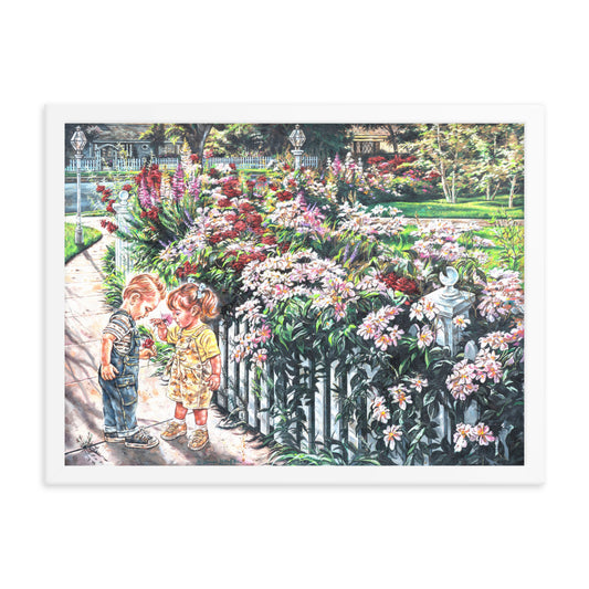 Framed photo paper poster:The Smell Of Summer Flowers