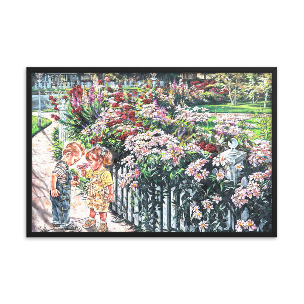 Framed photo paper poster:The Smell Of Summer Flowers