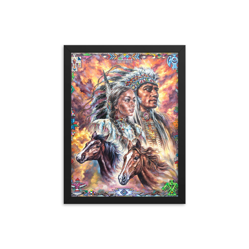 Framed photo paper poster: One In Spirit