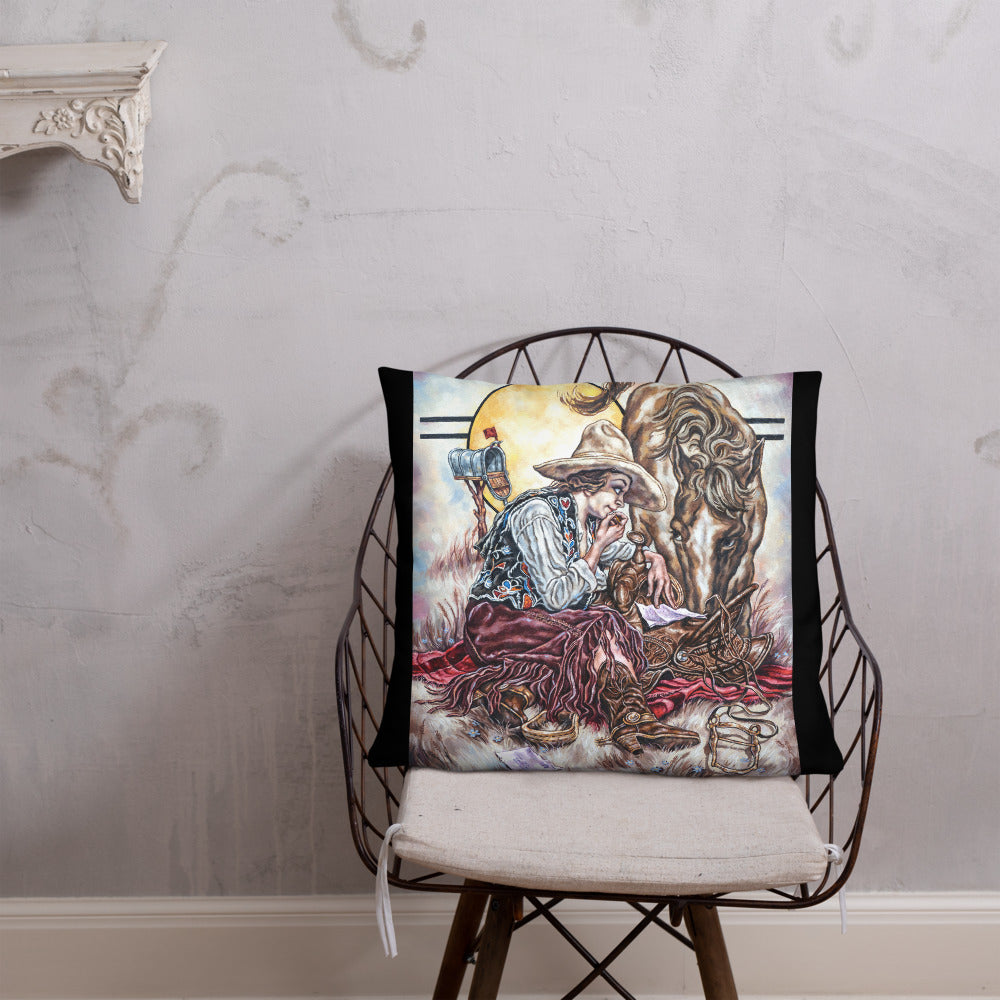 Pillow: Cowgirl Mail