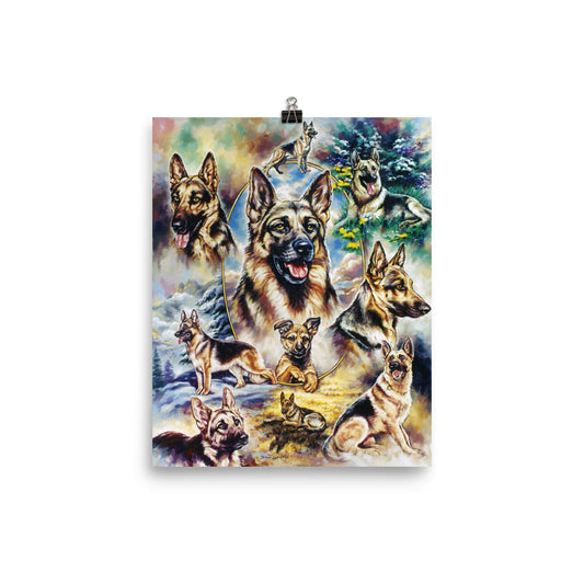 Photo paper poster: German Shepard