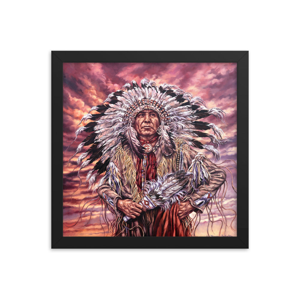 Framed photo paper poster: Sunset And Glory