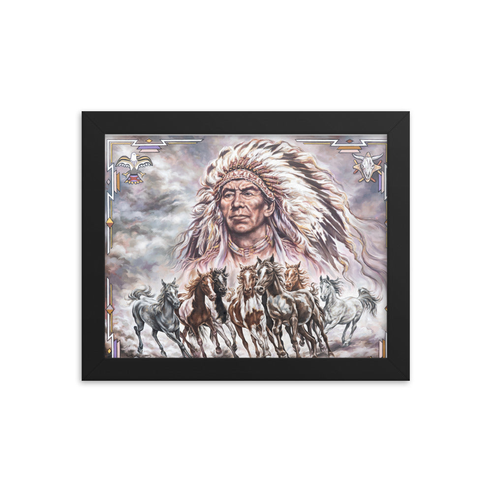 Framed photo paper poster: Ride The Wild Wind