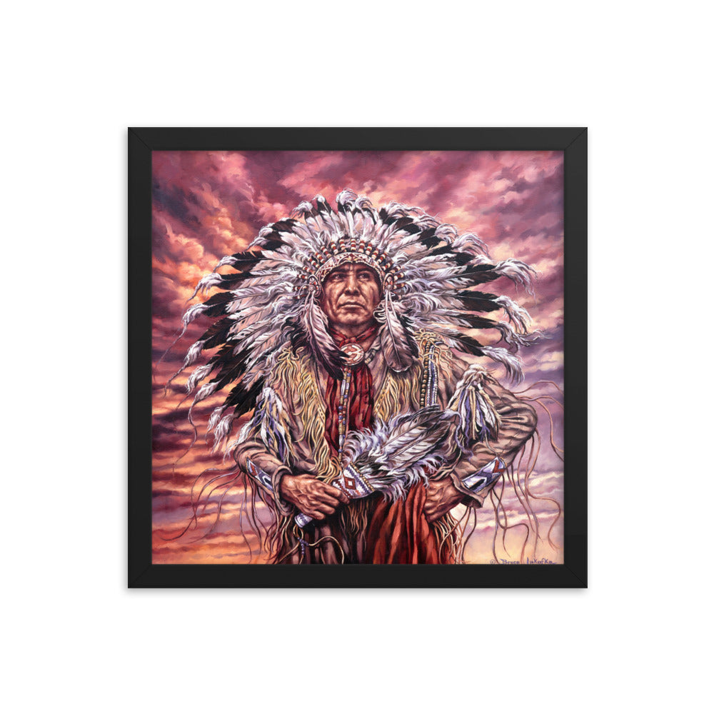Framed photo paper poster: Sunset And Glory