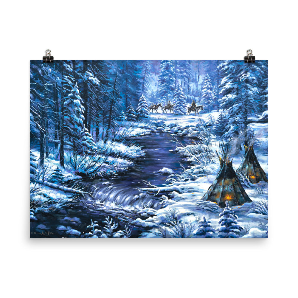 Photo paper poster: Home From The Winter Hunt