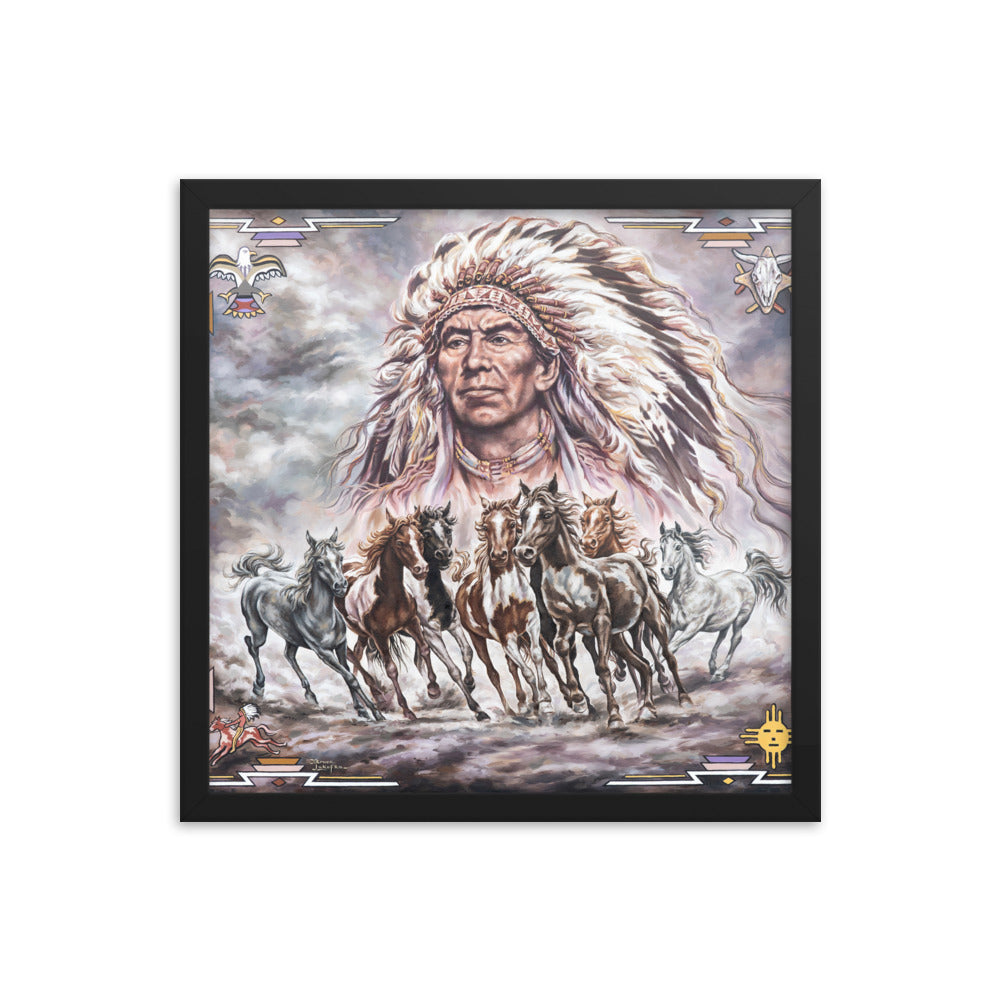 Framed photo paper poster: Ride The Wild Wind