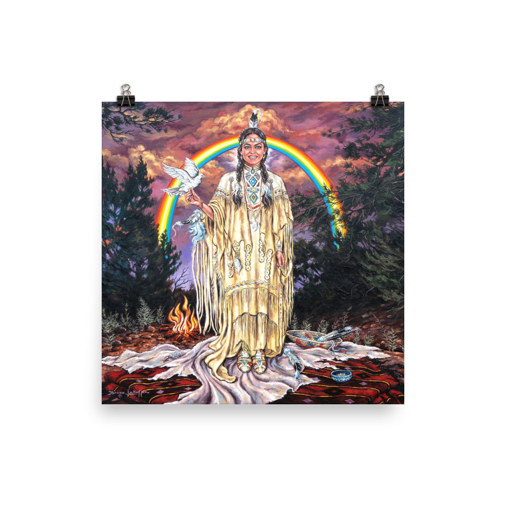 Photo paper poster: Rainbow Dove