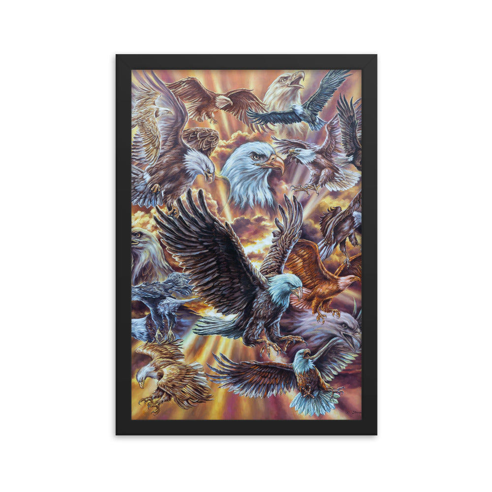 Framed photo paper poster: Eagle Dance