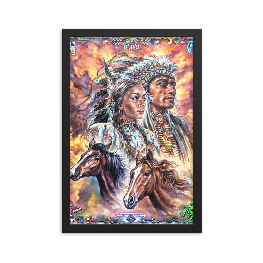 Framed photo paper poster: One In Spirit