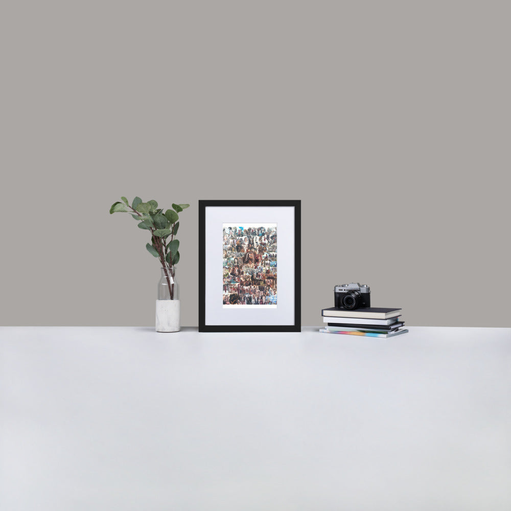 Matte Paper Framed Poster With Mat: Life Of Christ