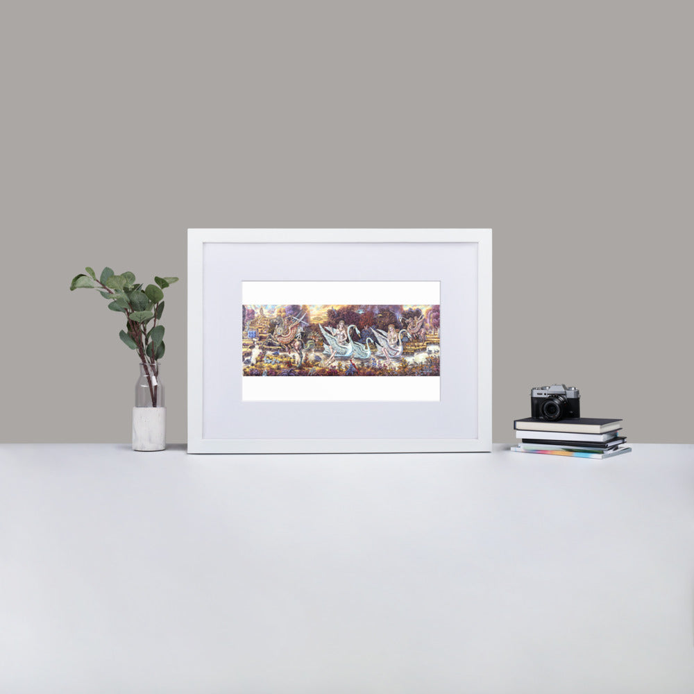 Matte Paper Framed Poster With Mat: Once Upon A Time