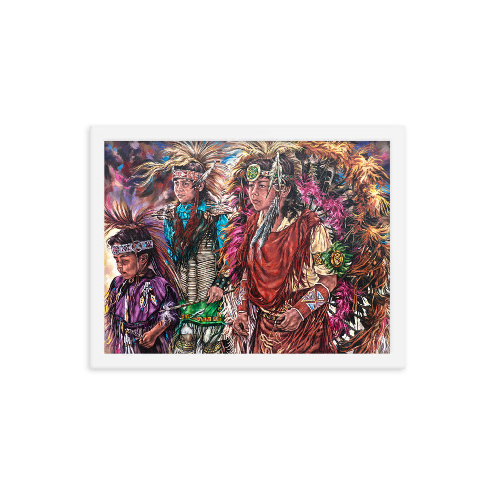 Framed photo paper poster: Dance Of Tradition