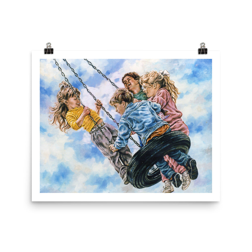 Photo paper poster: Tire Swing
