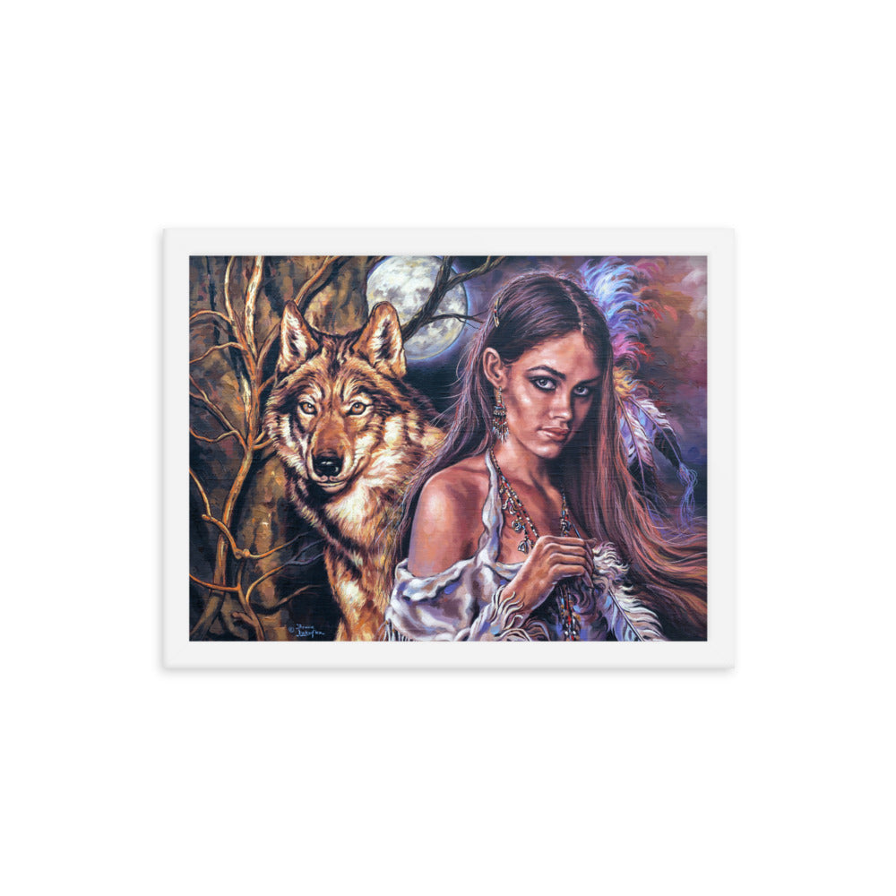 Framed photo paper poster: Autumn Moon