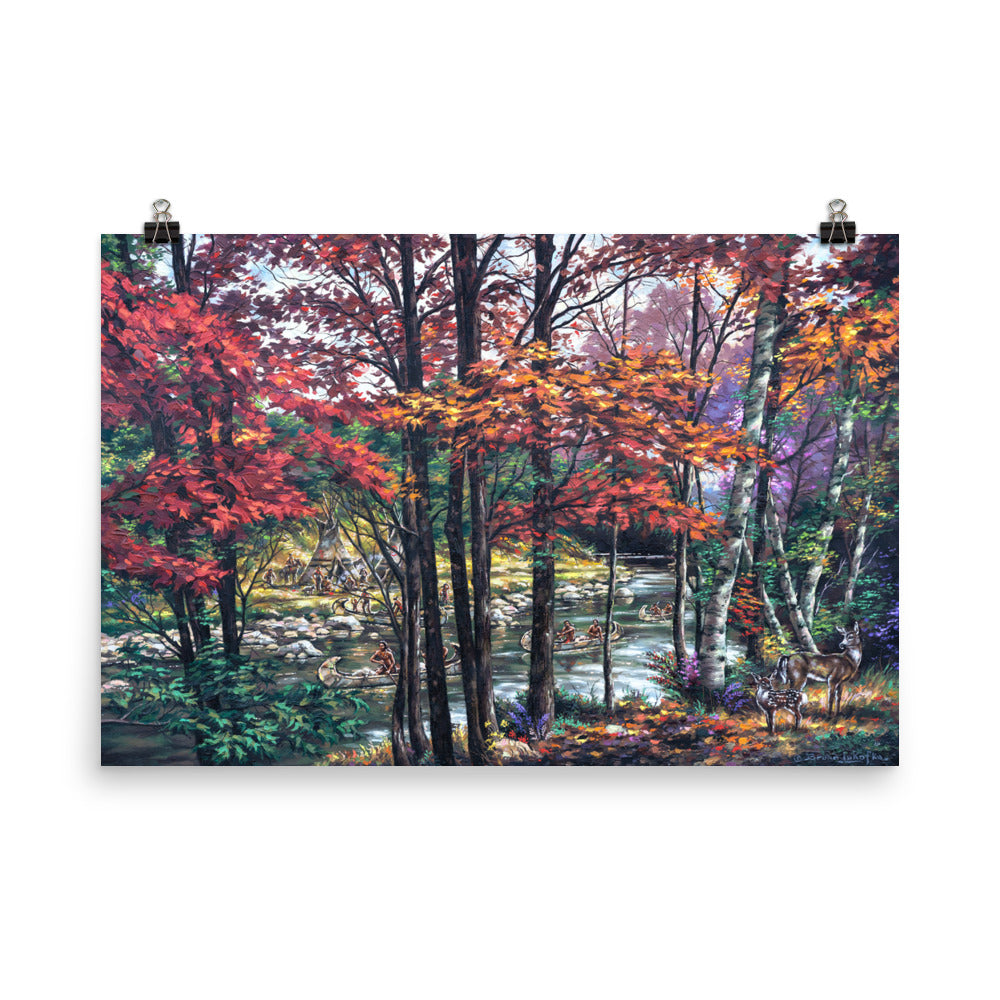 Photo paper poster: Fall River Camp