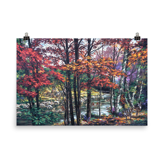 Photo paper poster: Fall River Camp
