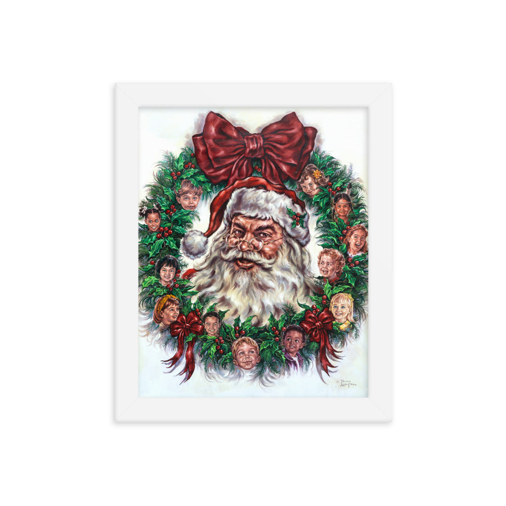 Framed photo paper poster: Wreath Of Joy