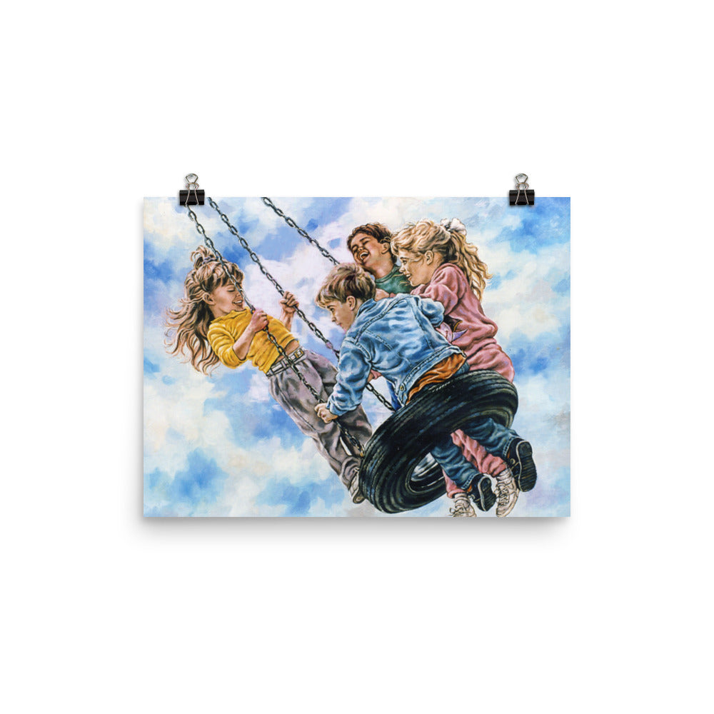 Photo paper poster: Tire Swing
