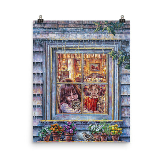 Photo paper poster: Rain Rain Go Away