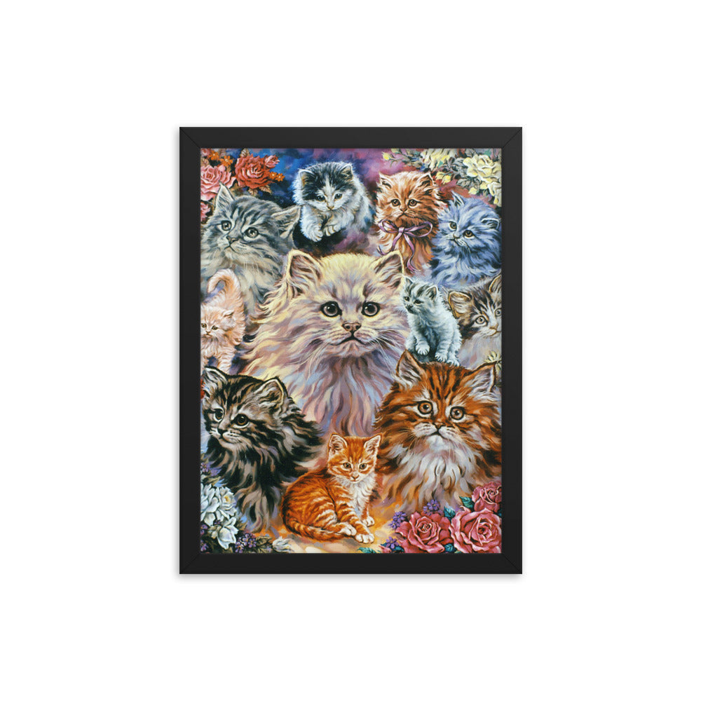 Framed poster: Bouquet Of Kittens
