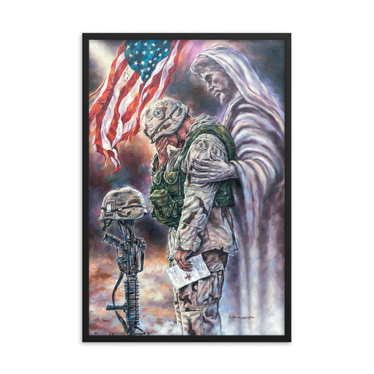 Framed photo paper poster: The Comforter