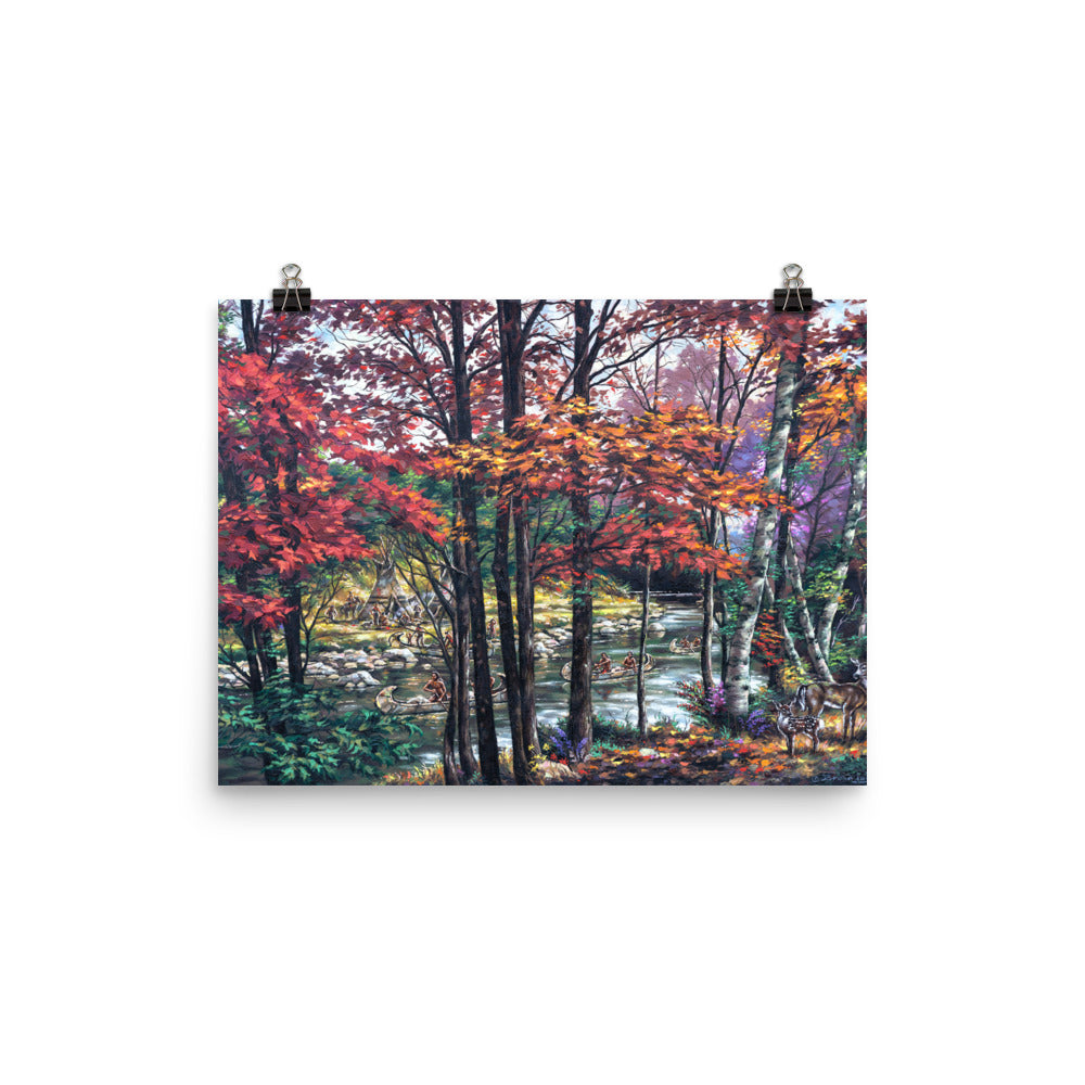 Photo paper poster: Fall River Camp