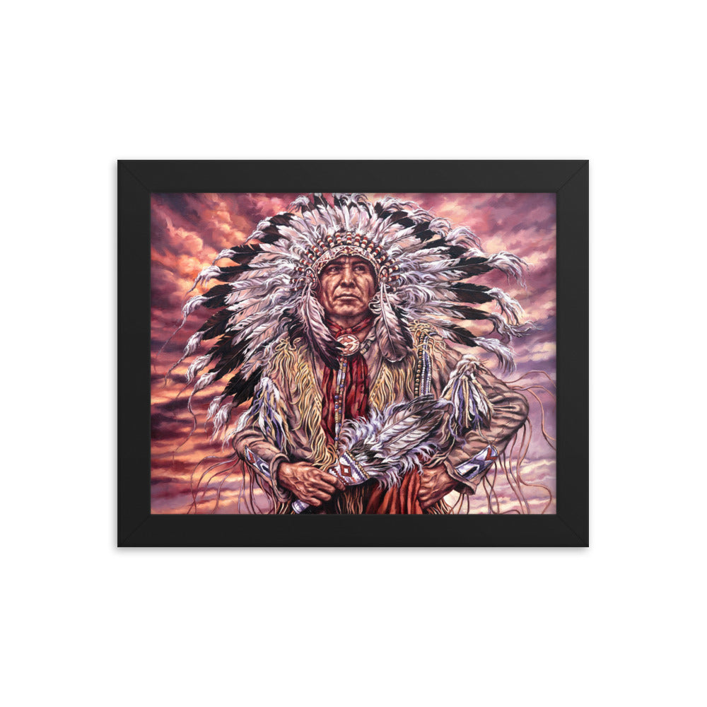 Framed photo paper poster: Sunset And Glory
