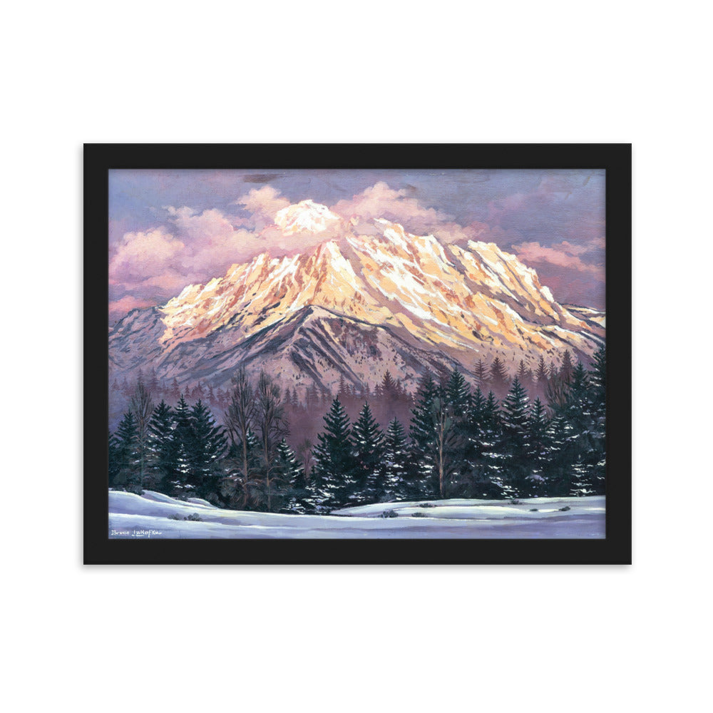 Framed matte paper poster: Mt. Whitney