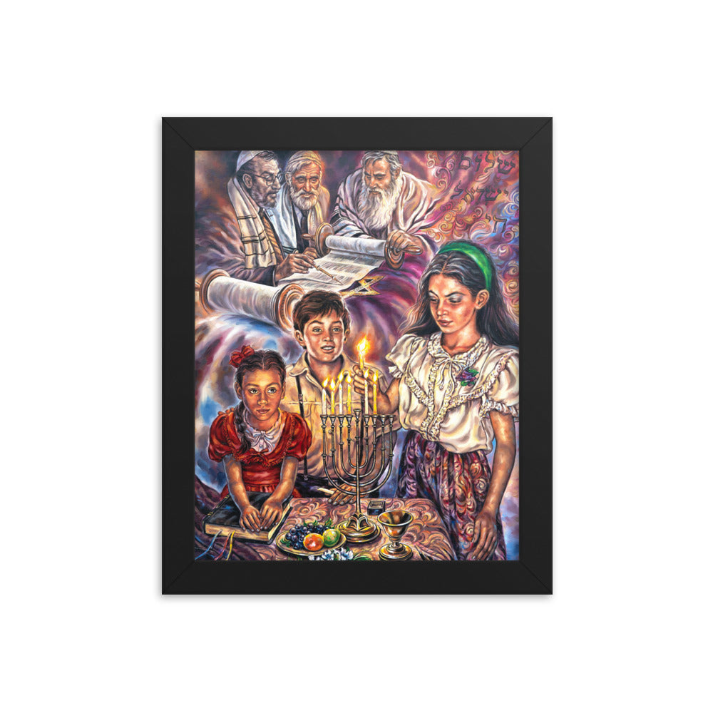 Framed photo paper poster: Traditions