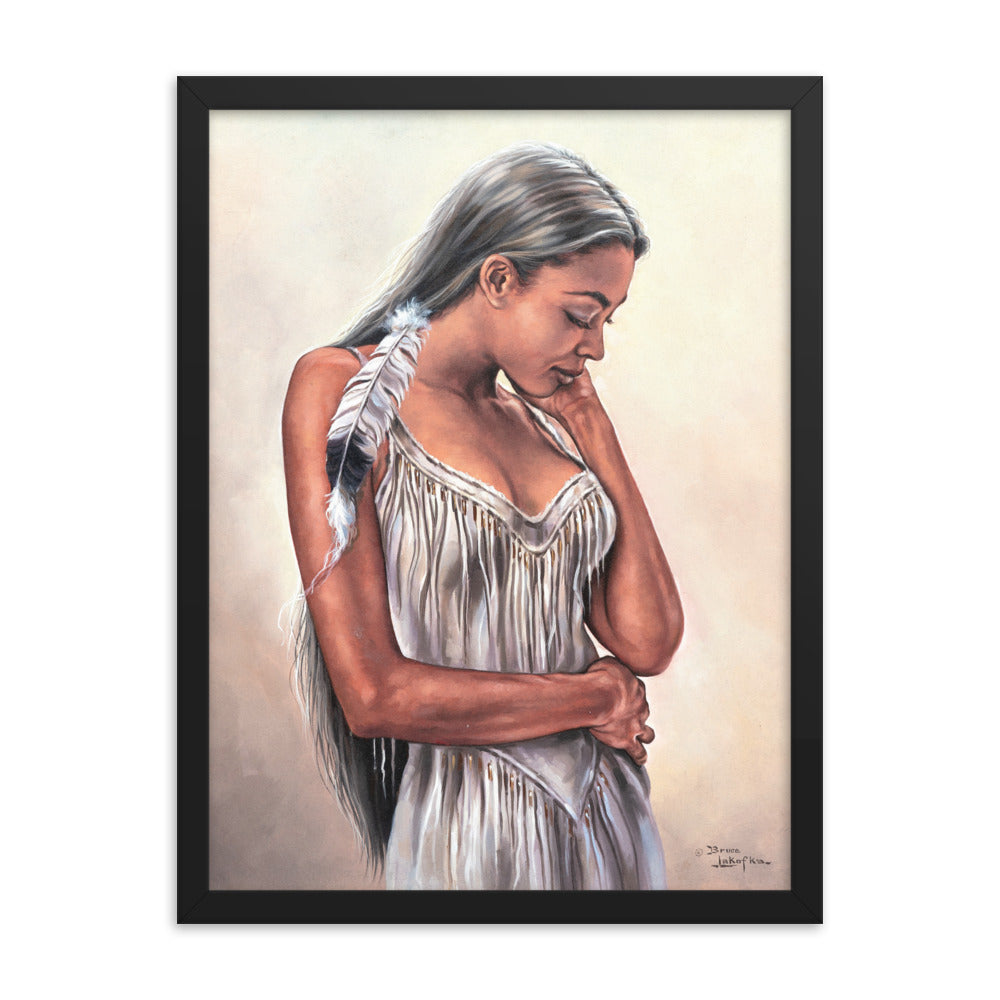 Framed photo paper poster: The Touch