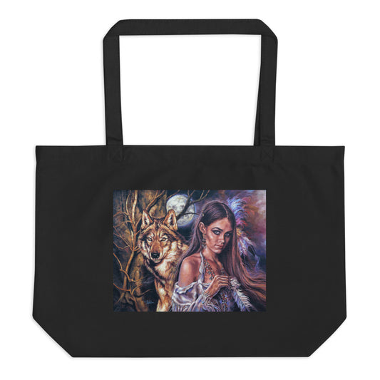 Large organic tote bag