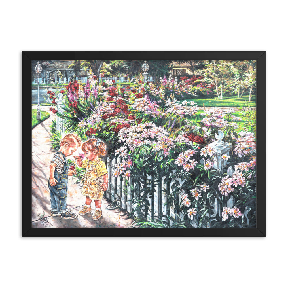 Framed photo paper poster:The Smell Of Summer Flowers