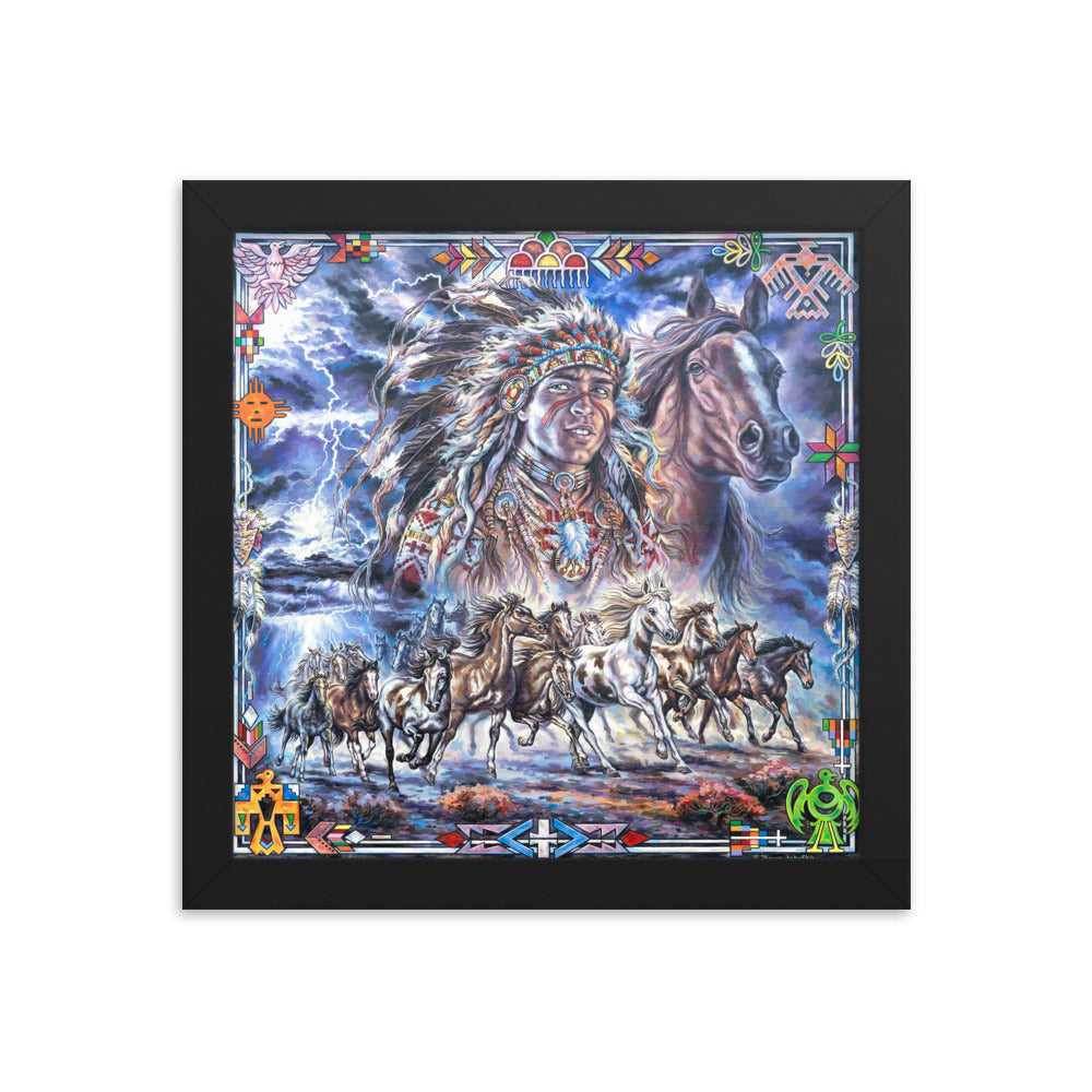 Framed photo paper poster: Thundering Herd