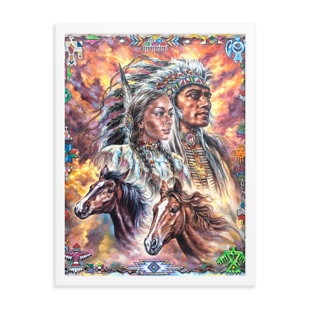 Framed photo paper poster: One In Spirit