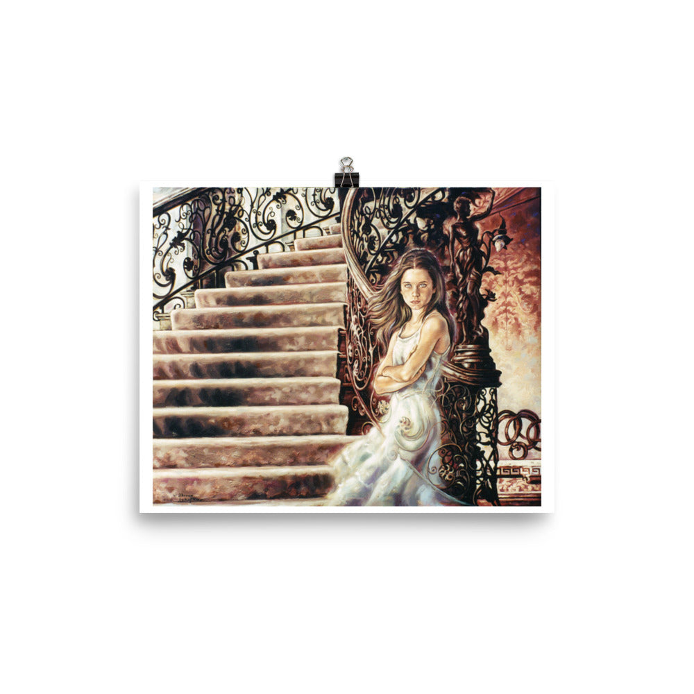 Photo paper poster: The Girl At The Bottom Of The Stair