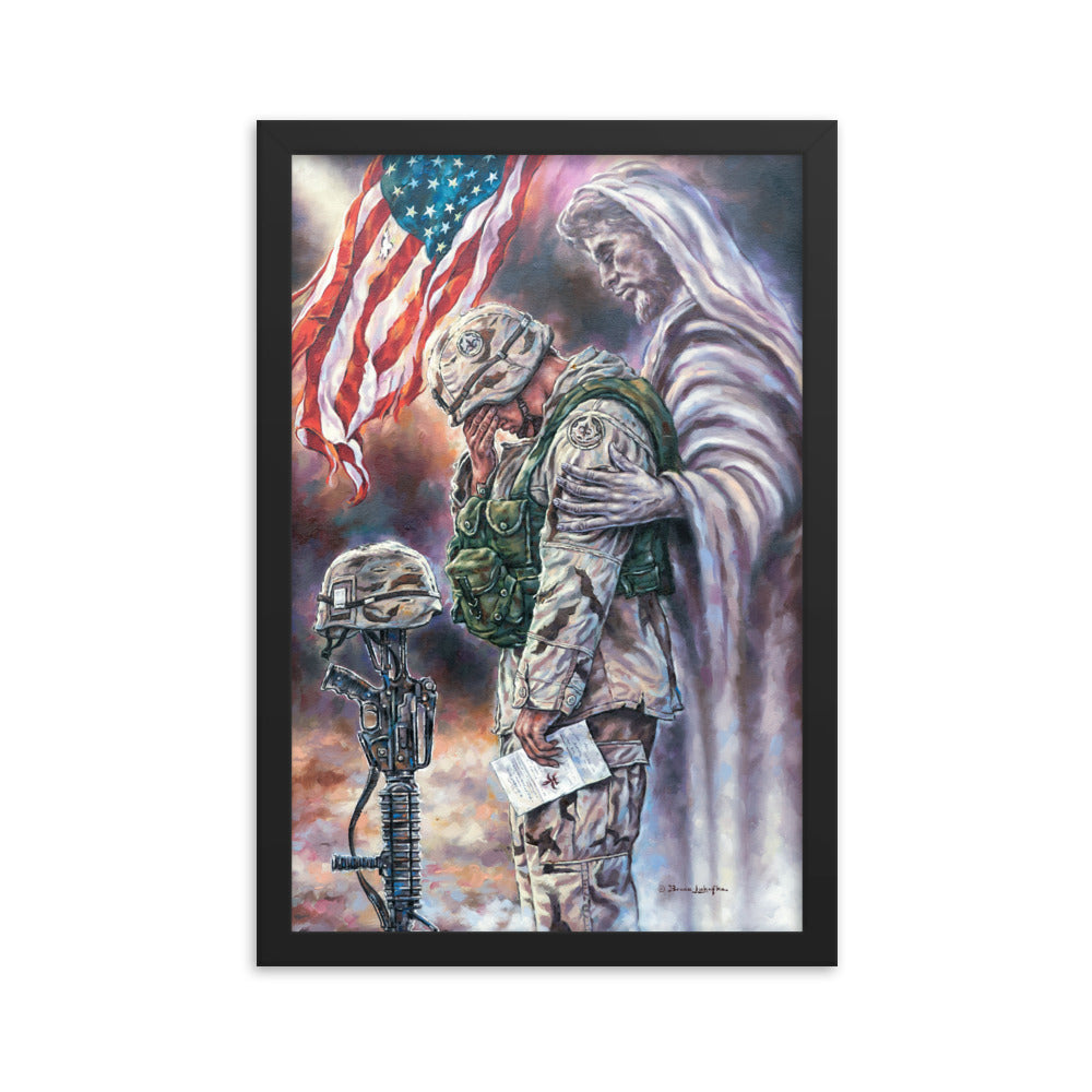 Framed photo paper poster: The Comforter