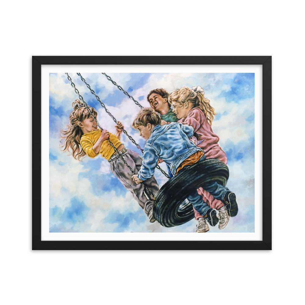 Framed poster: Tire Swing