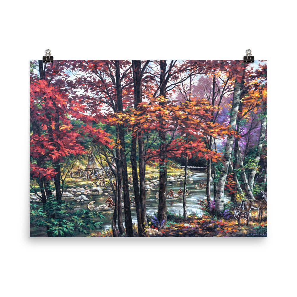 Photo paper poster: Fall River Camp