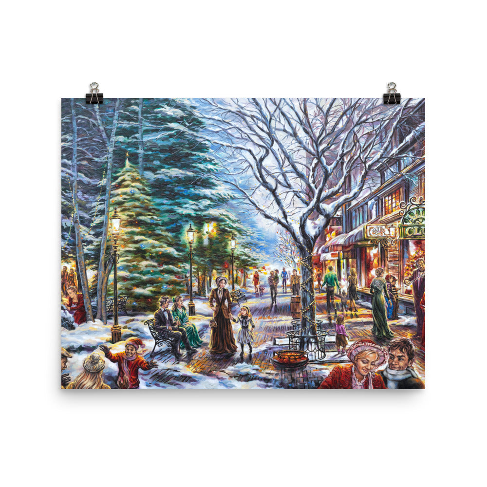 Photo paper poster: Village Lights
