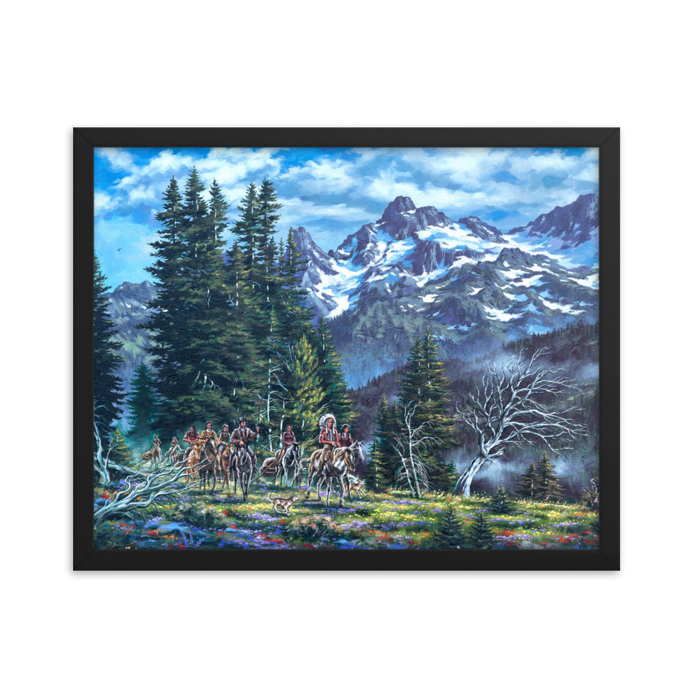 Framed photo paper poster: Return To The High Country