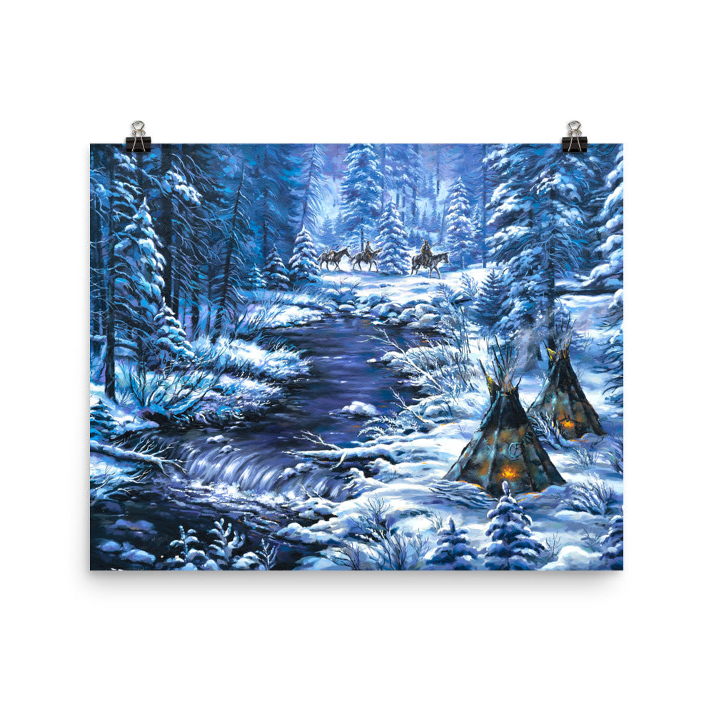 Photo paper poster: Home From The Winter's Hunt