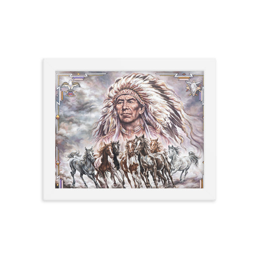 Framed photo paper poster: Ride The Wild Wind