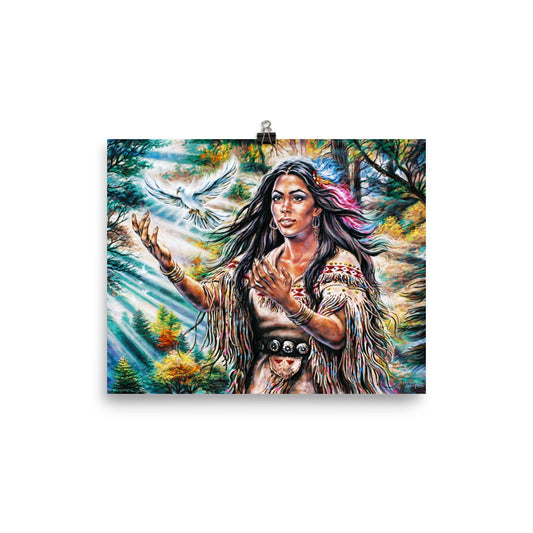Photo paper poster: White Dove