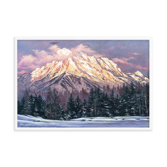 Framed photo paper poster: Mount Whitney