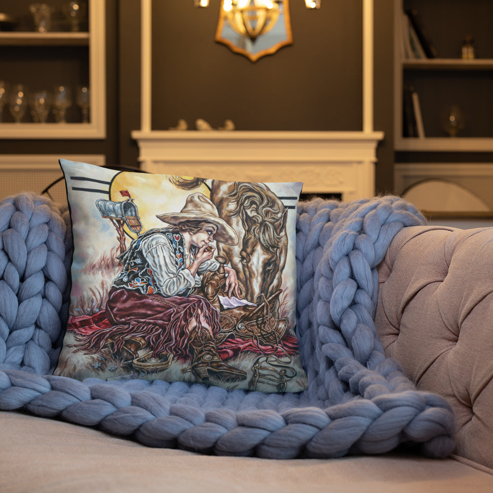 Pillow: Cowgirl Mail