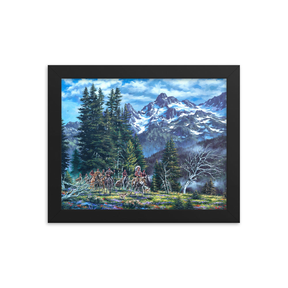 Framed photo paper poster: Return To The High Country
