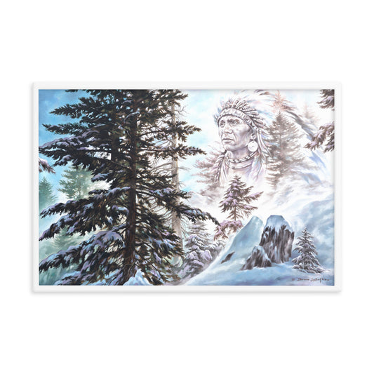 Framed photo paper poster: Return Of The Snow Chief