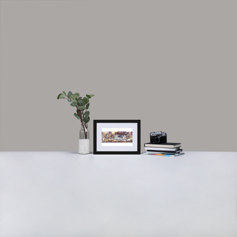 Matte Paper Framed Poster With Mat: Once Upon A Time